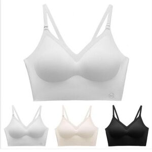 NWOT convertible straps backless wireless bra - white in color